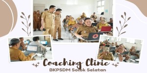 Upaya Peningkatan Kemampuan Teknologi Informasi bagi ASN Coaching Clinic diawasi langsung oleh Bupati Solok Selatan