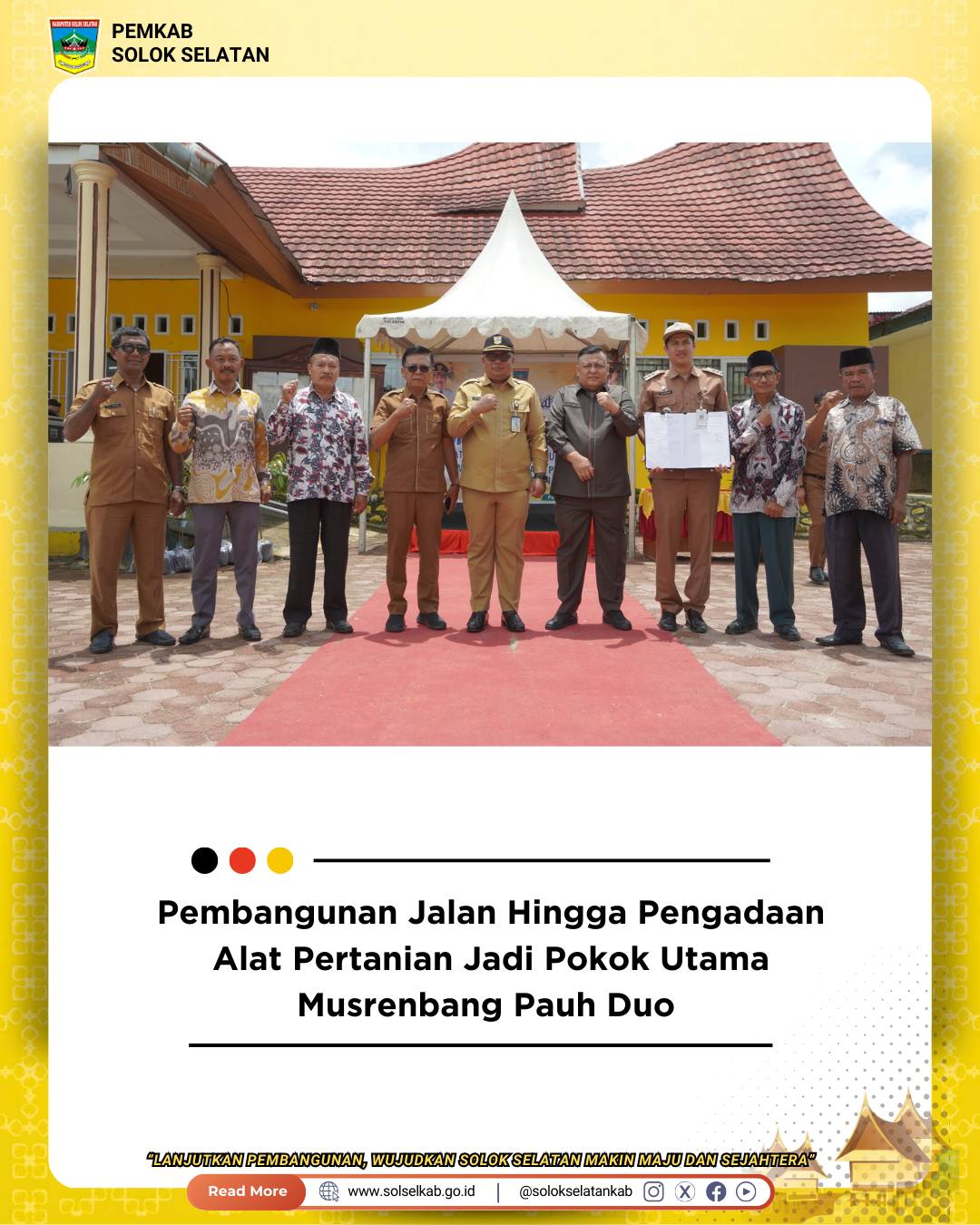 Pembangunan Jalan Hingga Pengadaan Alat Pertanian Jadi Pokok Utama Musrenbang Pauh Duo