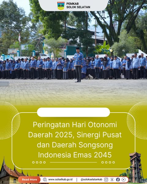 Peringatan Hari Otonomi Daerah 2025, Sinergi Pusat dan Daerah Songsong Indonesia Emas 2045