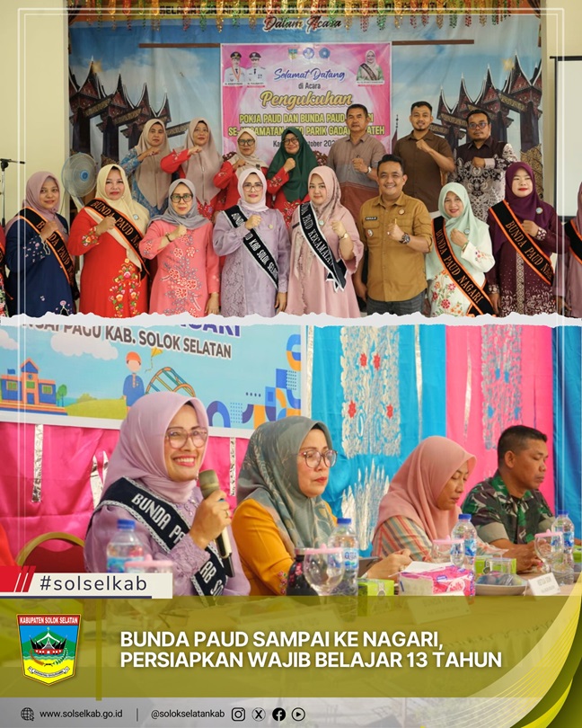 Bunda PAUD Sampai ke Nagari, Persiapkan Wajib Belajar 13 Tahun
