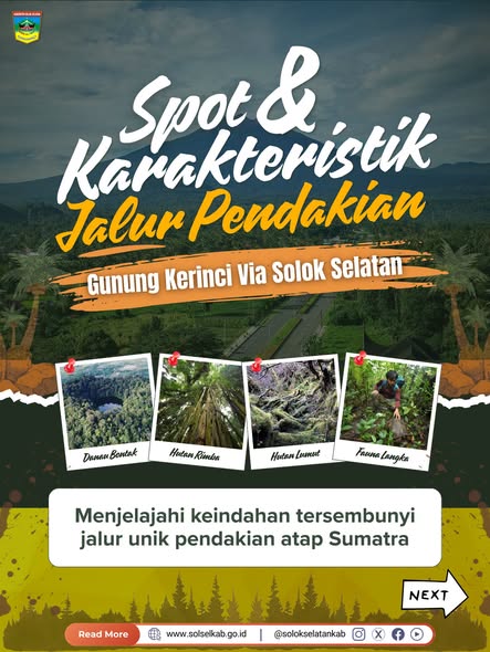 Eksplorasi Keindahan Jalur Wisata Alam dan Trek Pendakian Gunung Kerinci via Solsel